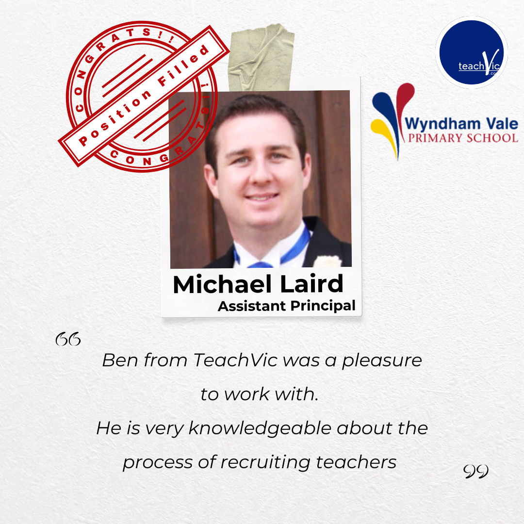 Michael Laird, Assistant Principal, Wyndham Vale Primary School